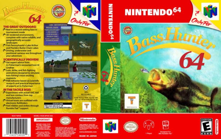 In-Fisherman Bass Hunter 64 - Nintendo 64 | VideoGameX