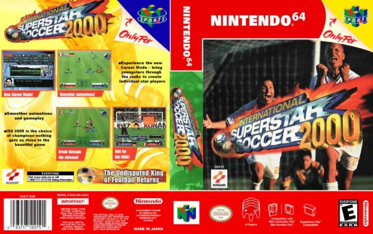 PES 2000: International Superstar Soccer - Nintendo 64 | VideoGameX