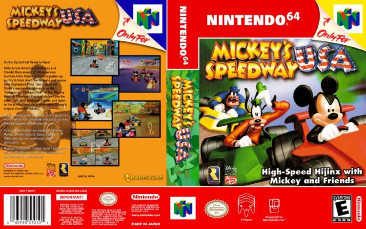 Mickey's Speedway USA - Nintendo 64 | VideoGameX