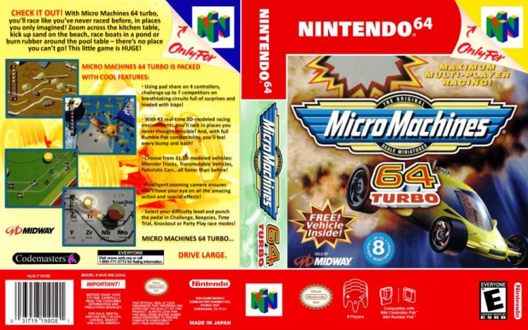 Micro Machines 64 Turbo - Nintendo 64 | VideoGameX