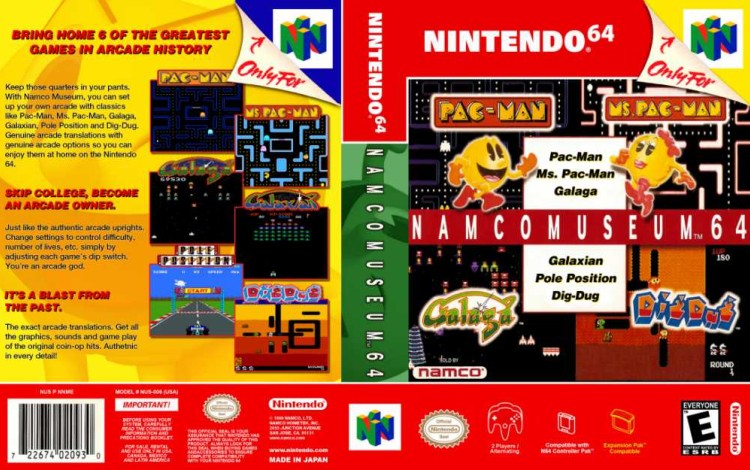 Namco Museum 64 - Nintendo 64 | VideoGameX