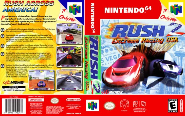 Rush 2: Extreme Racing USA - Nintendo 64 | VideoGameX