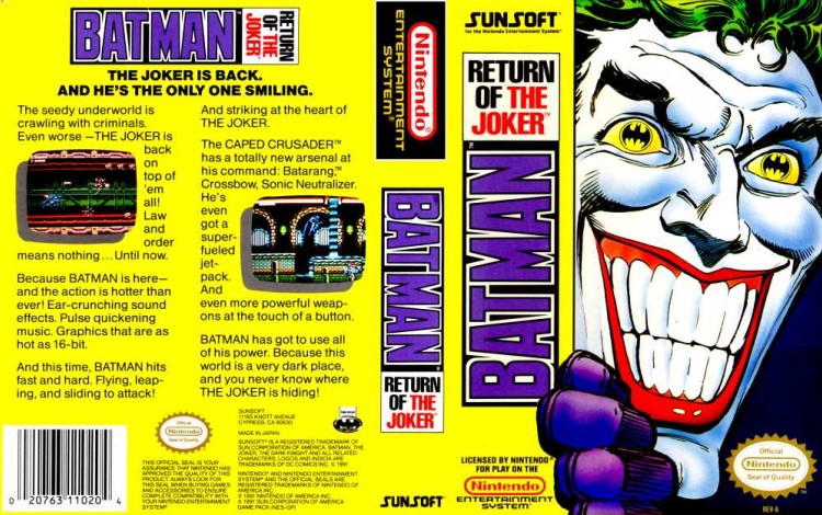 Batman: Return of the Joker - Nintendo NES | VideoGameX