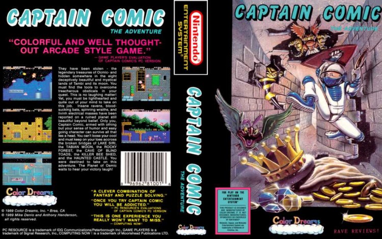 Captain Comic:  The Adventure - Nintendo NES | VideoGameX