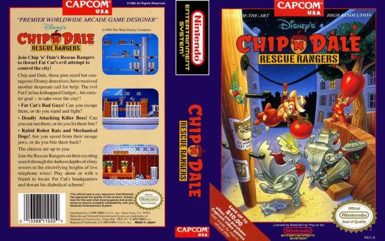 Chip 'n Dale Rescue Rangers - Nintendo NES | VideoGameX