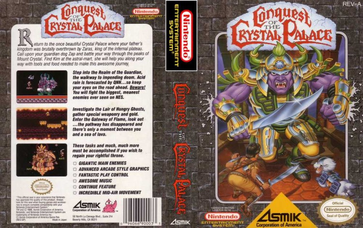 Conquest of the Crystal Palace - Nintendo NES | VideoGameX