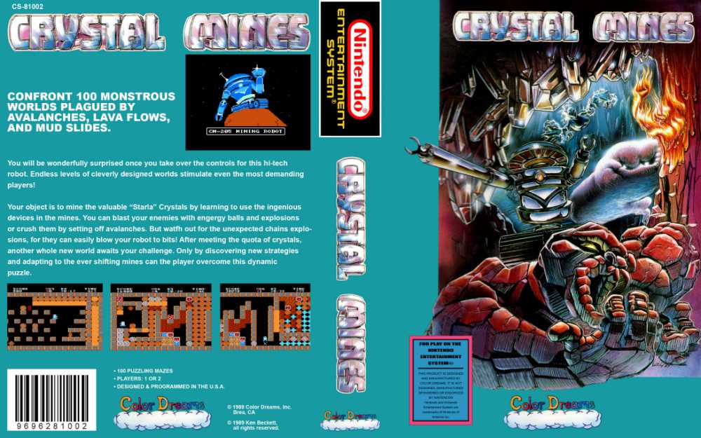 Crystal Mines - Nintendo NES | VideoGameX