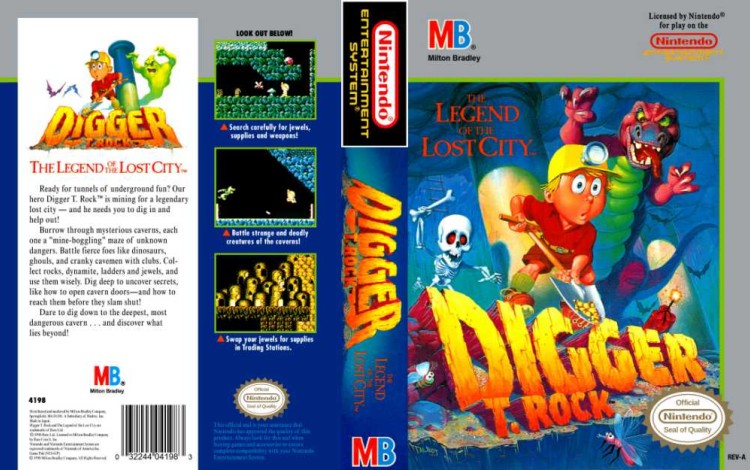 Digger T. Rock: The Legend of the Lost City - Nintendo NES | VideoGameX