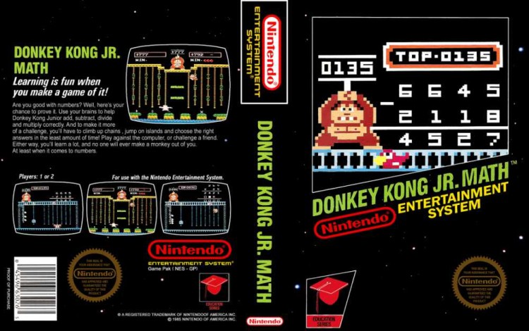 Donkey Kong Jr. Math - Nintendo NES | VideoGameX