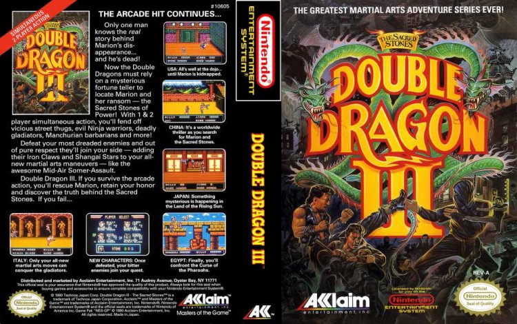 Double Dragon III: The Sacred Stones - Nintendo NES | VideoGameX