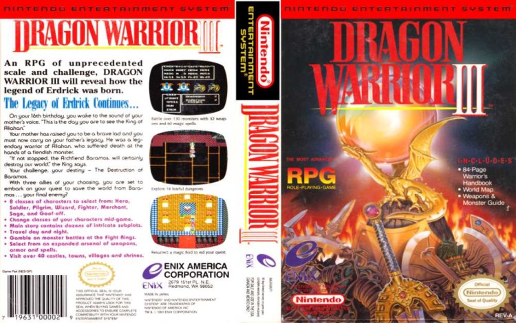 Dragon Warrior III - Nintendo NES | VideoGameX