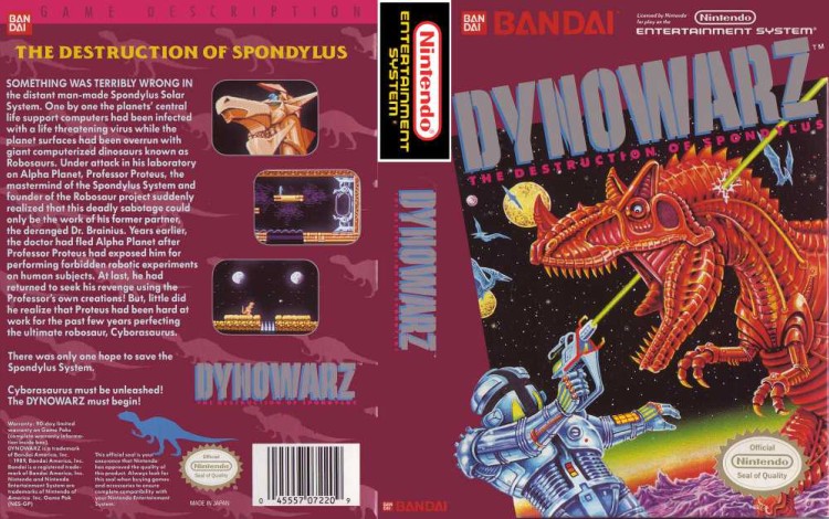 Dynowarz: The Destruction of Spondylus - Nintendo NES | VideoGameX