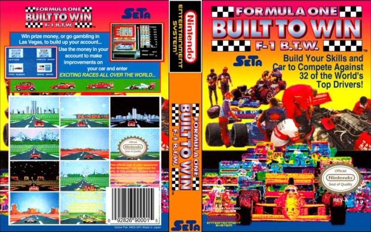 Formula 1: Built to Win - Nintendo NES | VideoGameX