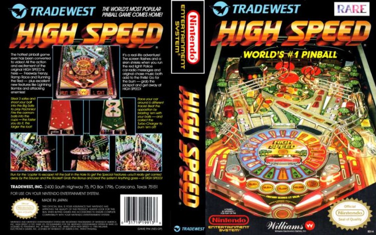 High Speed - Nintendo NES | VideoGameX