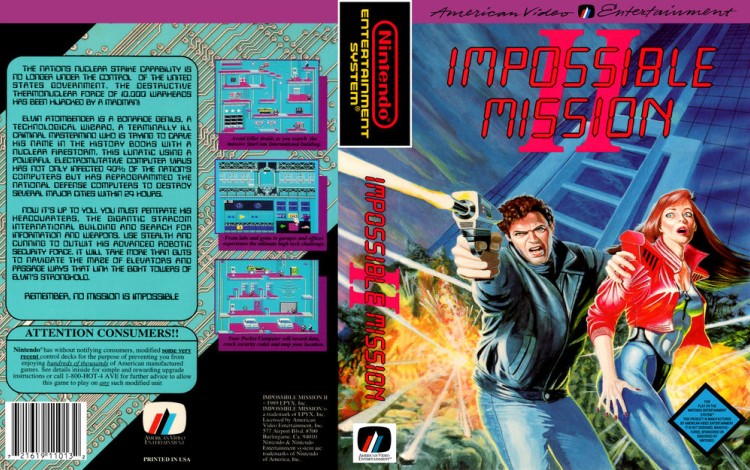 Impossible Mission II - Nintendo NES | VideoGameX