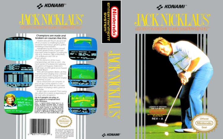 Jack Nicklaus' Greatest 18 Holes of Major Championship Golf - Nintendo NES | VideoGameX