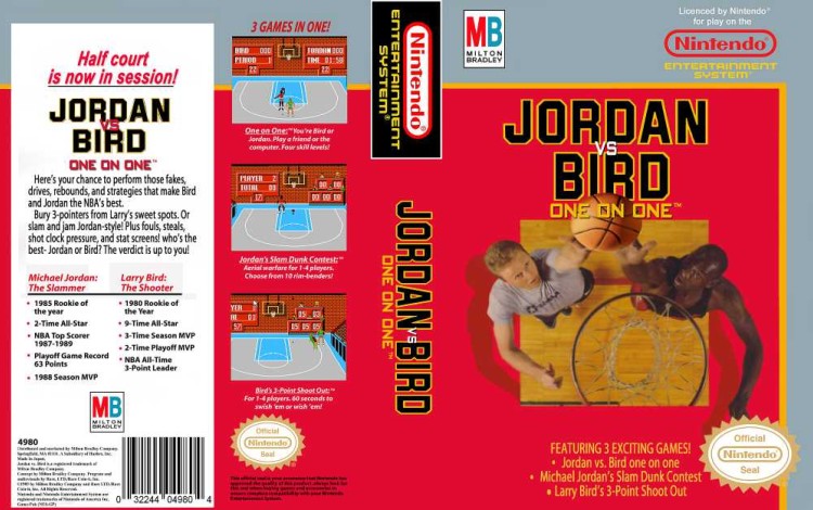 Jordan vs. Bird: One on One - Nintendo NES | VideoGameX