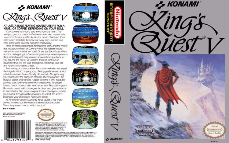 King's Quest V - Nintendo NES | VideoGameX