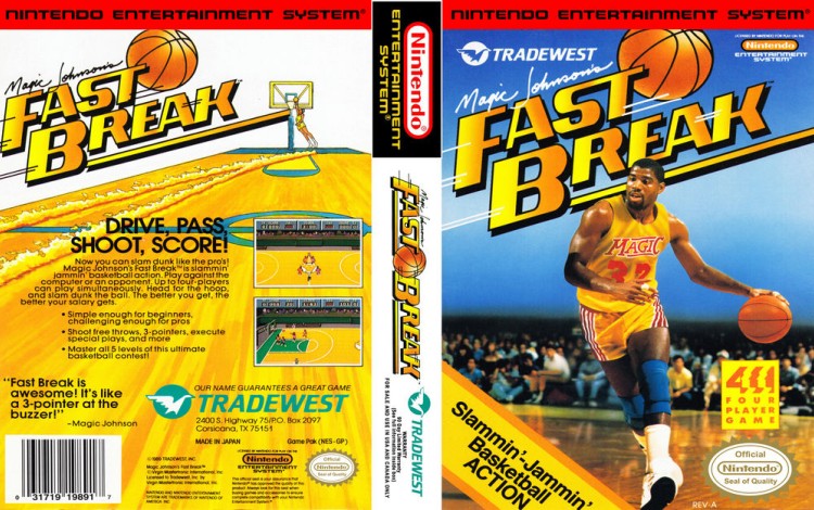 Magic Johnson's Fast Break - Nintendo NES | VideoGameX