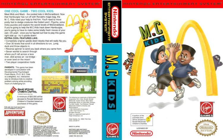 M.C. Kids - Nintendo NES | VideoGameX