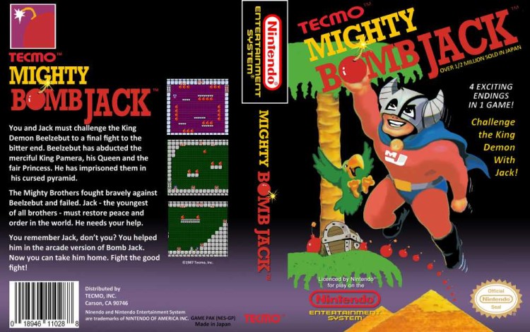 Mighty Bomb Jack - Nintendo NES | VideoGameX