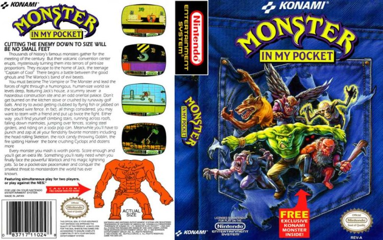 Monster in My Pocket - Nintendo NES | VideoGameX