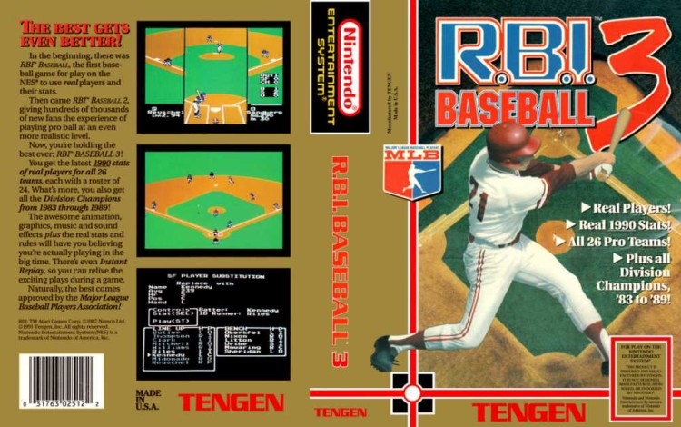 R.B.I. Baseball 3 - Nintendo NES | VideoGameX