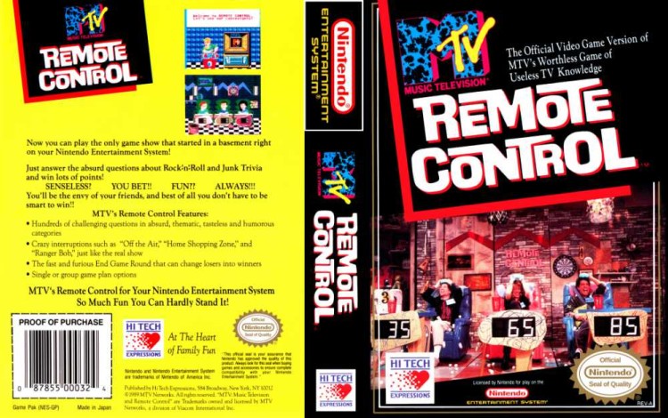 Remote Control - Nintendo NES | VideoGameX