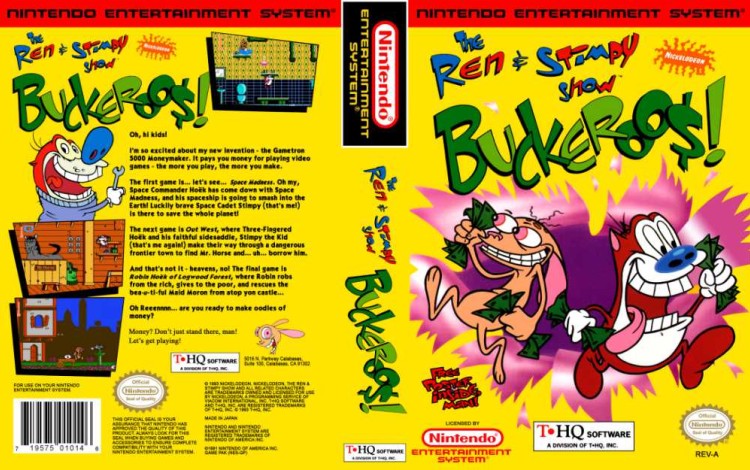 Ren & Stimpy Show: Buckeroo$! - Nintendo NES | VideoGameX