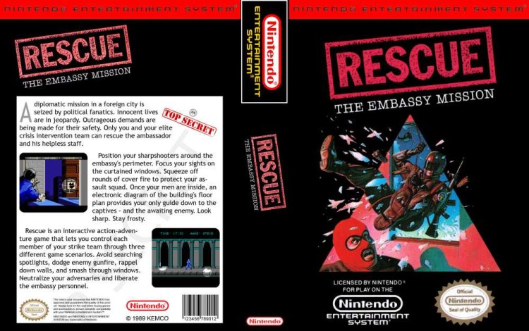 Rescue: The Embassy Mission - Nintendo NES | VideoGameX