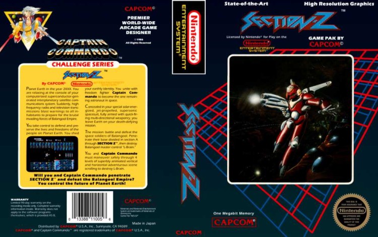 Section Z - Nintendo NES | VideoGameX