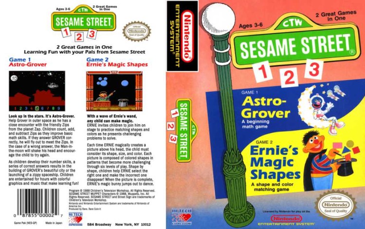 Sesame Street 123 - Nintendo NES | VideoGameX