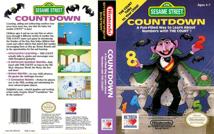 Sesame Street: Countdown - Nintendo NES | VideoGameX