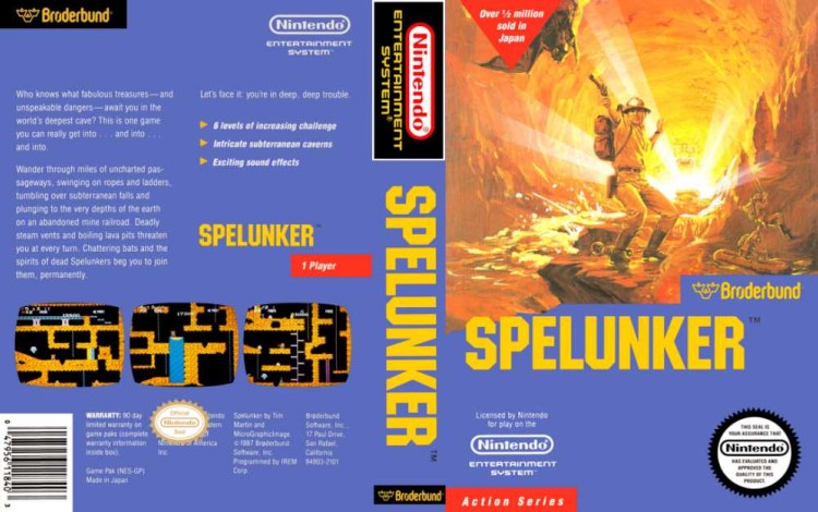 Spelunker - Nintendo NES | VideoGameX