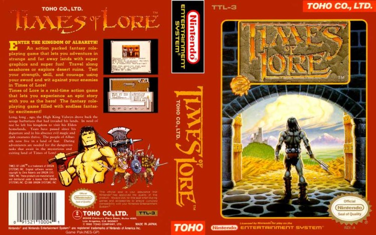 Times of Lore - Nintendo NES | VideoGameX