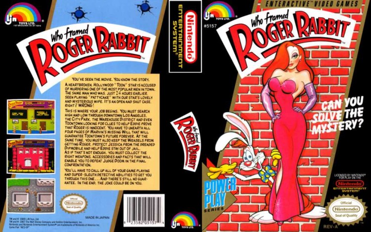 Who Framed Roger Rabbit - Nintendo NES | VideoGameX