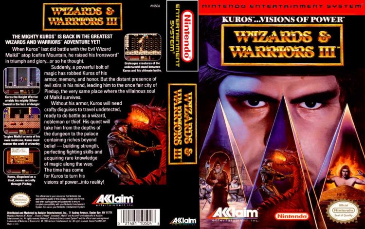 Wizards & Warriors III: Kuros' Visions of Power - Nintendo NES | VideoGameX