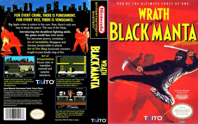 Wrath of the Black Manta - Nintendo NES | VideoGameX