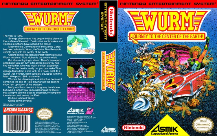 Wurm: Journey to the Center of the Earth - Nintendo NES | VideoGameX