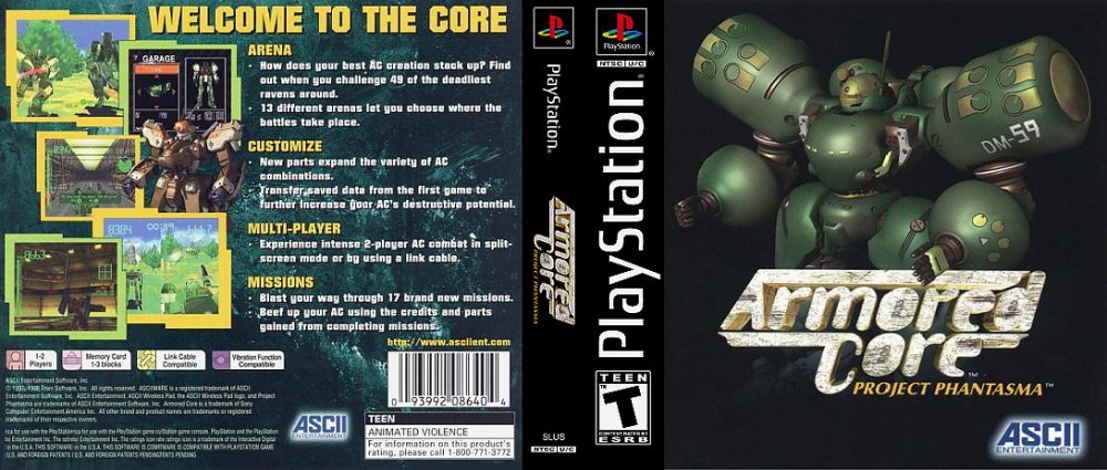 Armored Core: Project Phantasma - PlayStation, PlayStation