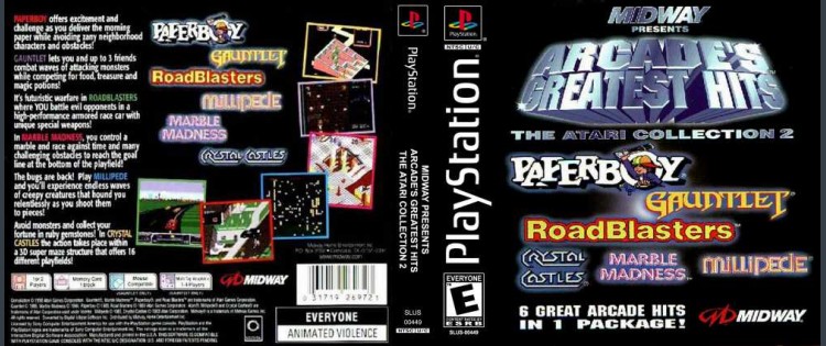 Midway Presents: Arcade's Greatest Hits Atari Collection 2 - PlayStation | VideoGameX