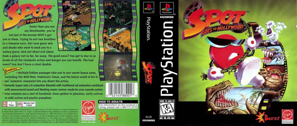 Spot Goes To Hollywood [SLUS-00014] ROM, PSX Game