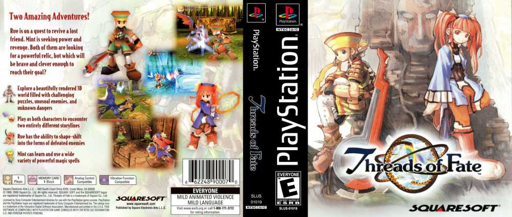 Threads of Fate store For Playstation 1