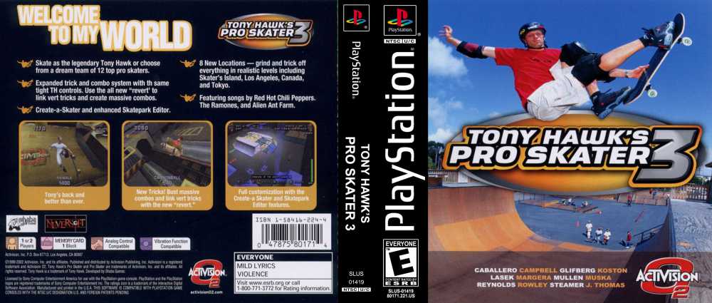 Tony Hawk's Pro 3 - PlayStation