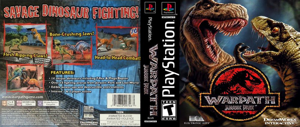 Jurassic Park Warpath Playstation Videogamex 