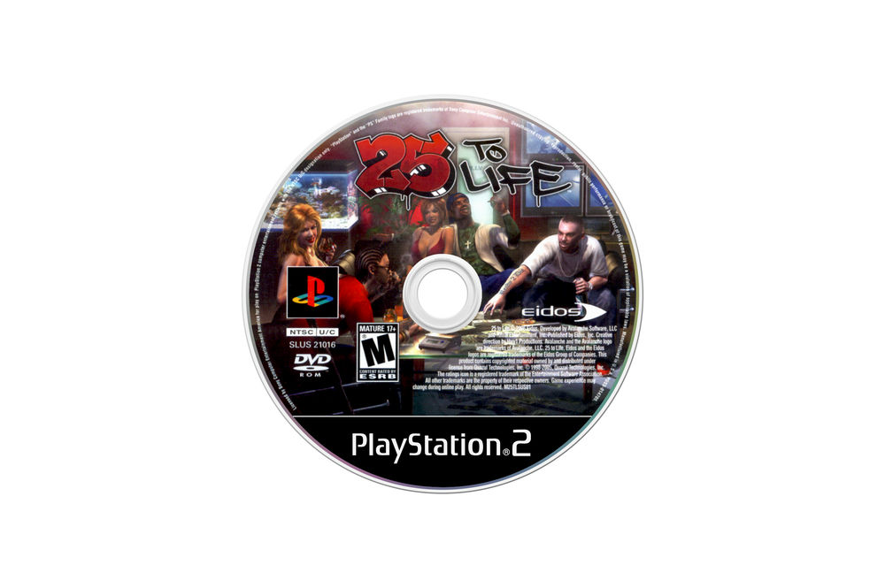 Techglow 25 to life FULL GAME PLAYSTATION 2 in dvd video game