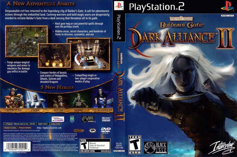 dark alliance playstation 2
