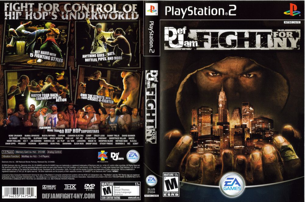 Def Jam Fight For NY For sold Playstation 2