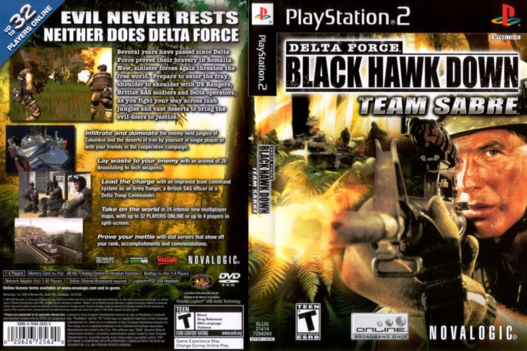 Delta Force: Black Hawk Down - Team Sabre - PlayStation 2 | VideoGameX