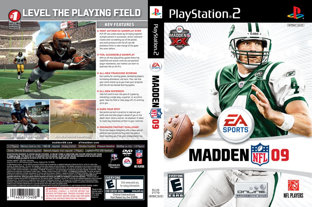 MADDEN NFL 09 (PLAYSTATION PS2)